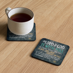 Rejoice in His Love: Zephaniah 3:17 Cork-Back Coaster Set (1–6 pcs)