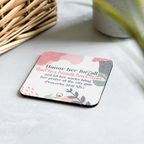 Fruitful Hands: Proverbs 31:31 Cork-Back Coaster Set (1–6 pcs)