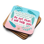 Fear Not: Isaiah 41:13 Cork-Back Coaster Set (1–6 pcs)