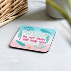 Fear Not: Isaiah 41:13 Cork-Back Coaster Set (1–6 pcs)