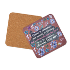 Fearless Woman: Proverbs 31:30 Cork-Back Coaster Set (1–6 pcs)