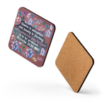 Fearless Woman: Proverbs 31:30 Cork-Back Coaster Set (1–6 pcs)