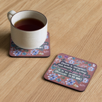 Fearless Woman: Proverbs 31:30 Cork-Back Coaster Set (1–6 pcs)