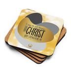 Empowered by Christ: Philippians 4:13 Cork-Back Coaster Set (1–6 pcs)