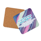 Prayer & Gratitude: Philippians 4:6 Cork-Back Coaster Set (1–6 pcs)