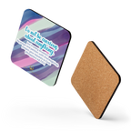 Prayer & Gratitude: Philippians 4:6 Cork-Back Coaster Set (1–6 pcs)