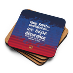 Faith & Hope: Hebrews 11:1 Cork-Back Coaster Set (1–6 pcs)
