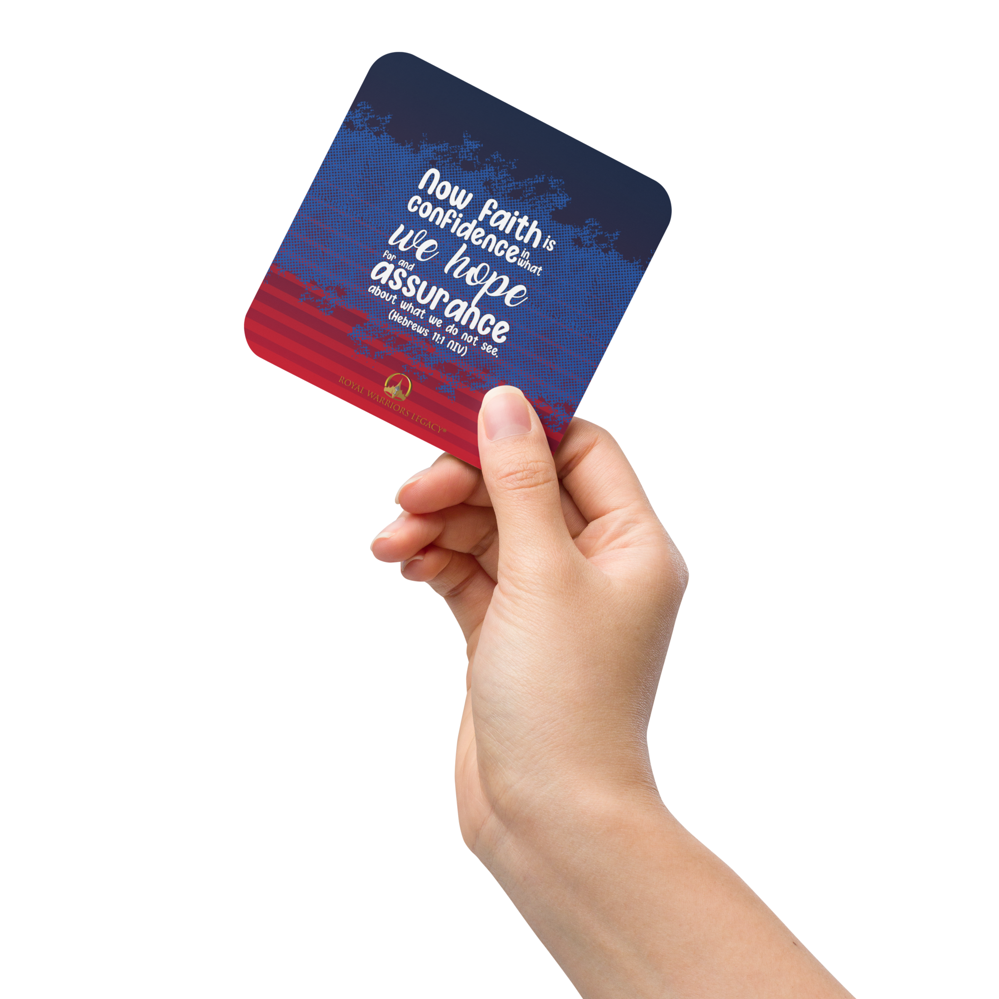 Faith & Hope: Hebrews 11:1 Cork-Back Coaster Set (1–6 pcs)