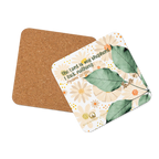 The Lord Is My Shepherd: Psalm 23:1 Cork-Back Coaster Set (1–6 pcs)