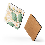 The Lord Is My Shepherd: Psalm 23:1 Cork-Back Coaster Set (1–6 pcs)