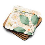 The Lord Is My Shepherd: Psalm 23:1 Cork-Back Coaster Set (1–6 pcs)