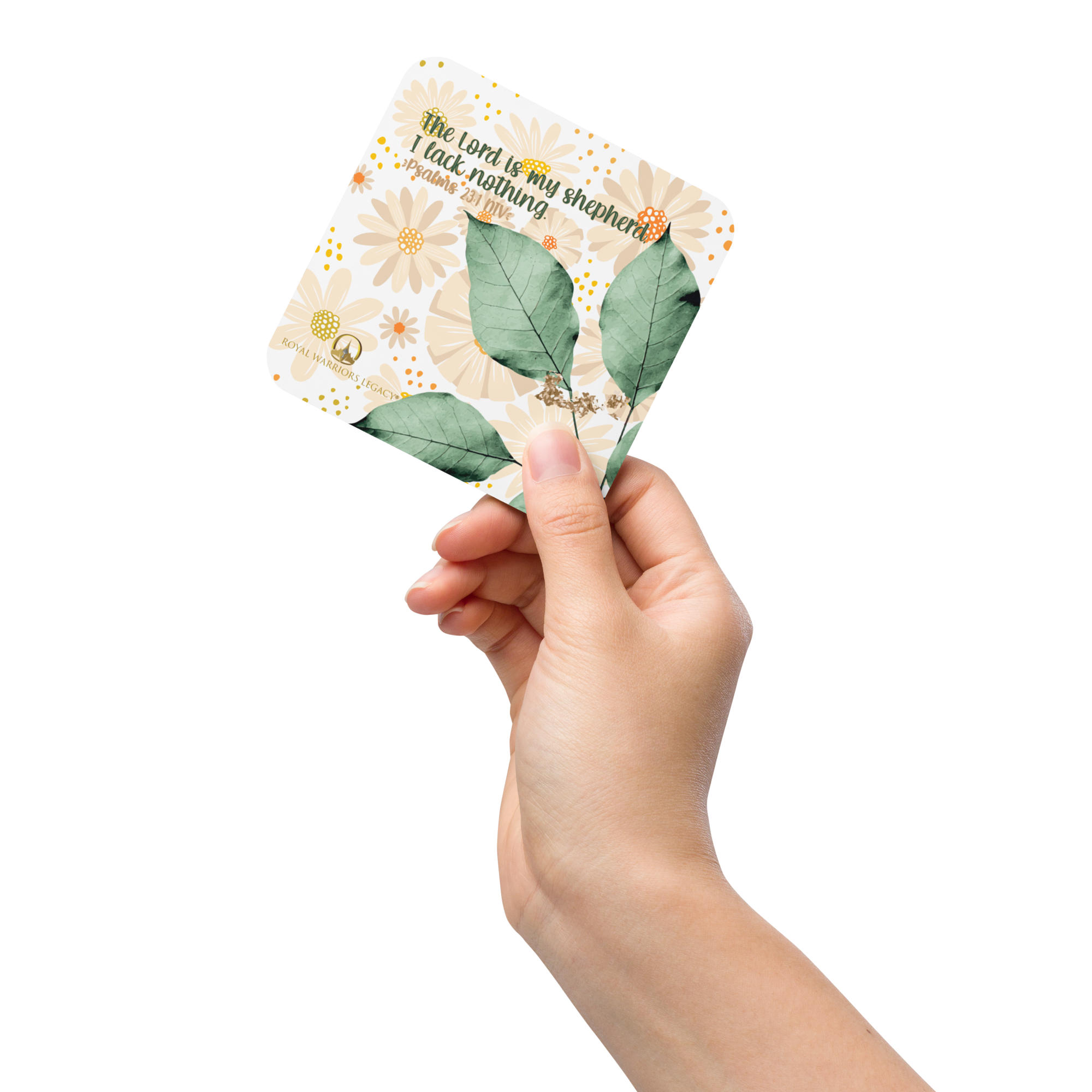 The Lord Is My Shepherd: Psalm 23:1 Cork-Back Coaster Set (1–6 pcs)