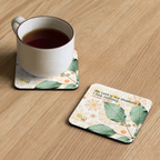 The Lord Is My Shepherd: Psalm 23:1 Cork-Back Coaster Set (1–6 pcs)