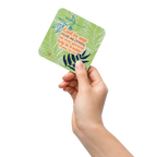 God Our Refuge: Psalm 46:1 Cork-Back Coaster Set (1–6 pcs)