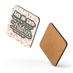 Childlike Faith: Matthew 18:3 Cork-Back Coaster Set (1–6 pcs)