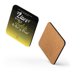 Lion of Judah & Root of David: Revelation 5:5 Cork-Back Coaster Set (1–6 pcs)