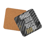 Come Run With Jesus Gold Cork-Back Coaster Set (1–6 pcs)