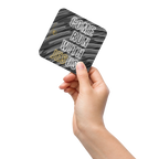 Come Run With Jesus Gold Cork-Back Coaster Set (1–6 pcs)