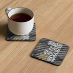 Come Run With Jesus Gold Cork-Back Coaster Set (1–6 pcs)