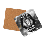 The Lion of Judah: Revelation 5:5 Cork-Back Coaster Set (1–6 pcs)