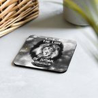 The Lion of Judah: Revelation 5:5 Cork-Back Coaster Set (1–6 pcs)