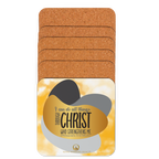 Empowered by Christ: Philippians 4:13 Cork-Back Coaster Set (1–6 pcs)