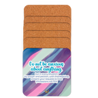 Prayer & Gratitude: Philippians 4:6 Cork-Back Coaster Set (1–6 pcs)