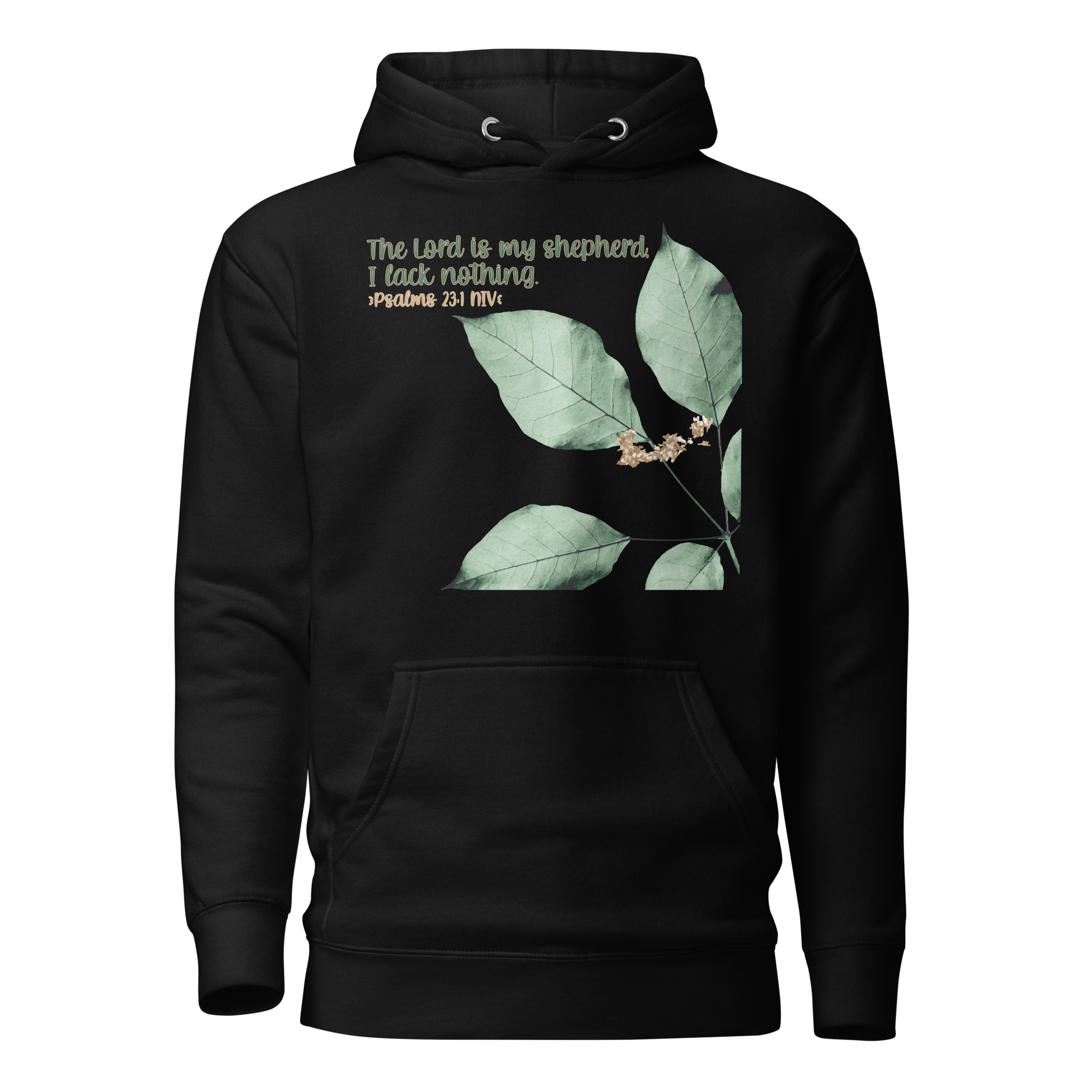 The Lord Is My Shepherd: Psalm 23:1 Unisex Premium Hoodie