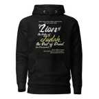 Lion of Judah & Root of David: Revelation 5:5 Unisex Premium Hoodie