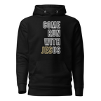 Come Run With Jesus Gold Unisex Premium Hoodie