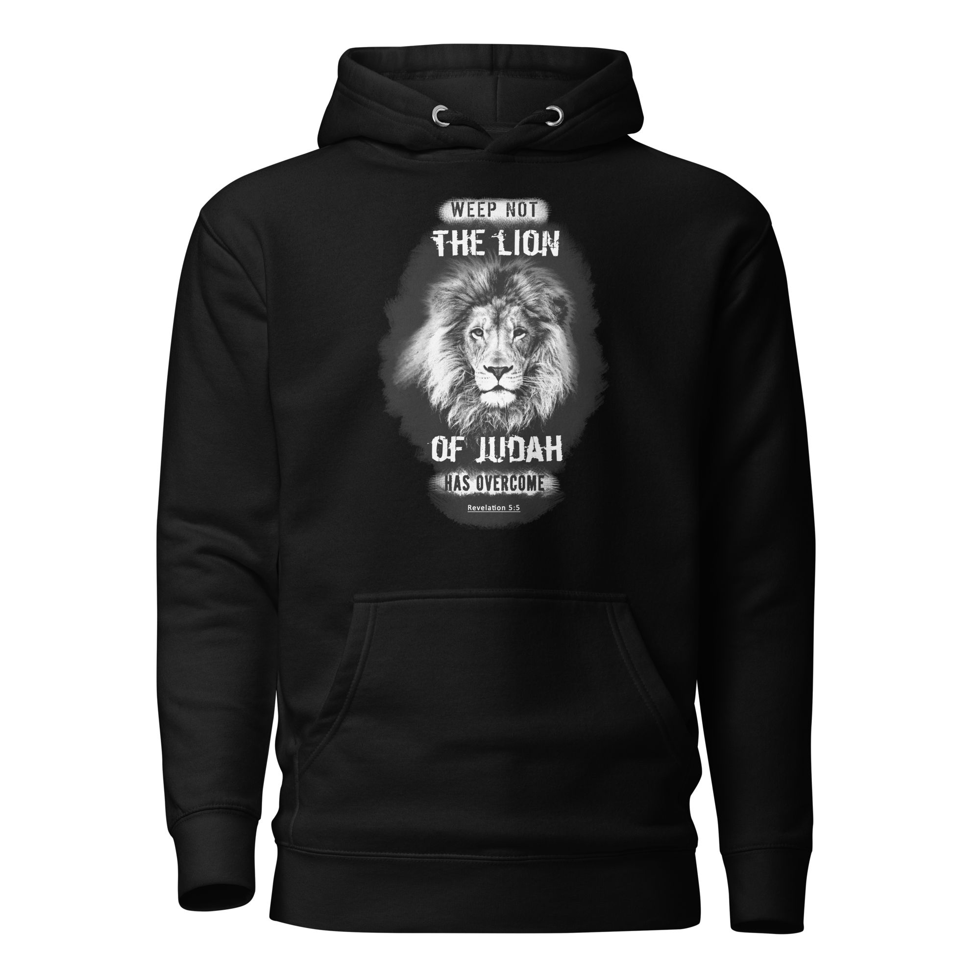 The Lion of Judah: Revelation 5:5 Unisex Premium Hoodie