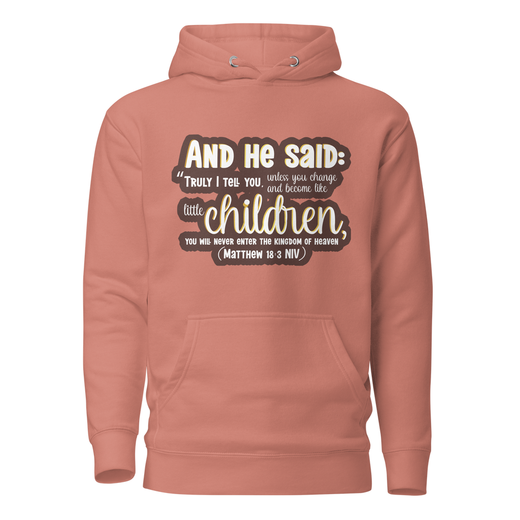 Childlike Faith: Matthew 18:3 Unisex Premium Hoodie