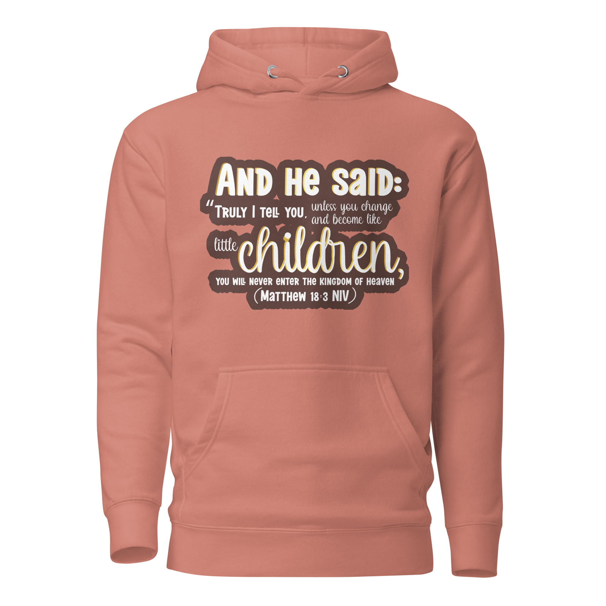 Childlike Faith: Matthew 18:3 Unisex Premium Hoodie