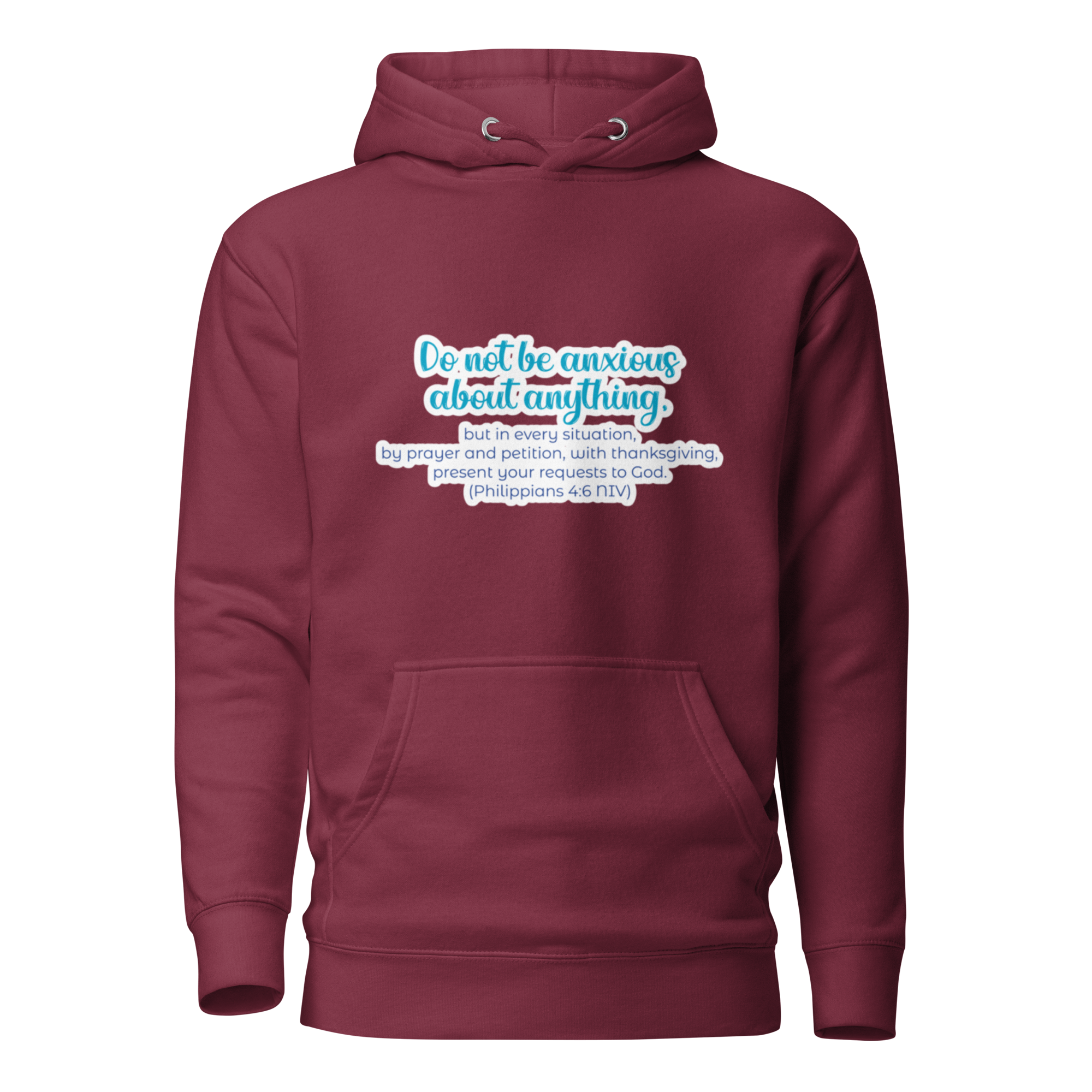 Prayer & Gratitude: Philippians 4:6 Unisex Premium Hoodie