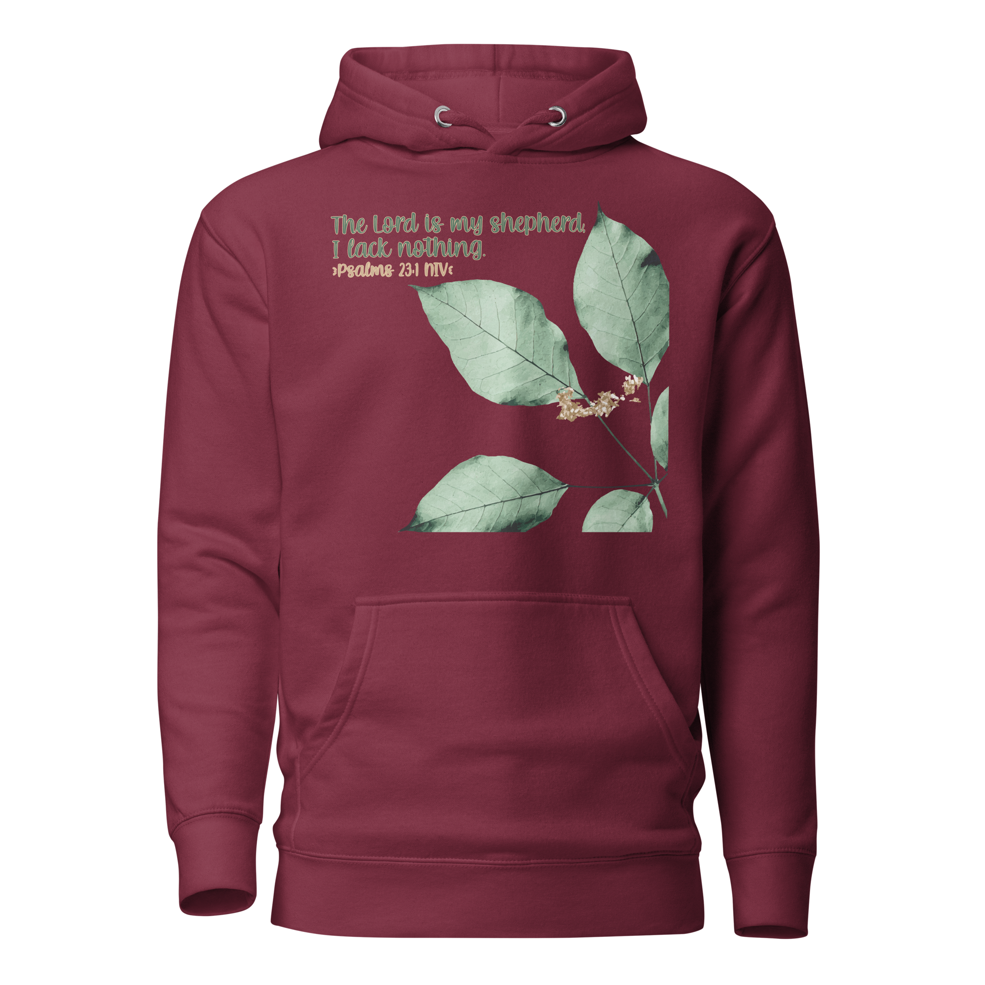 The Lord Is My Shepherd: Psalm 23:1 Unisex Premium Hoodie