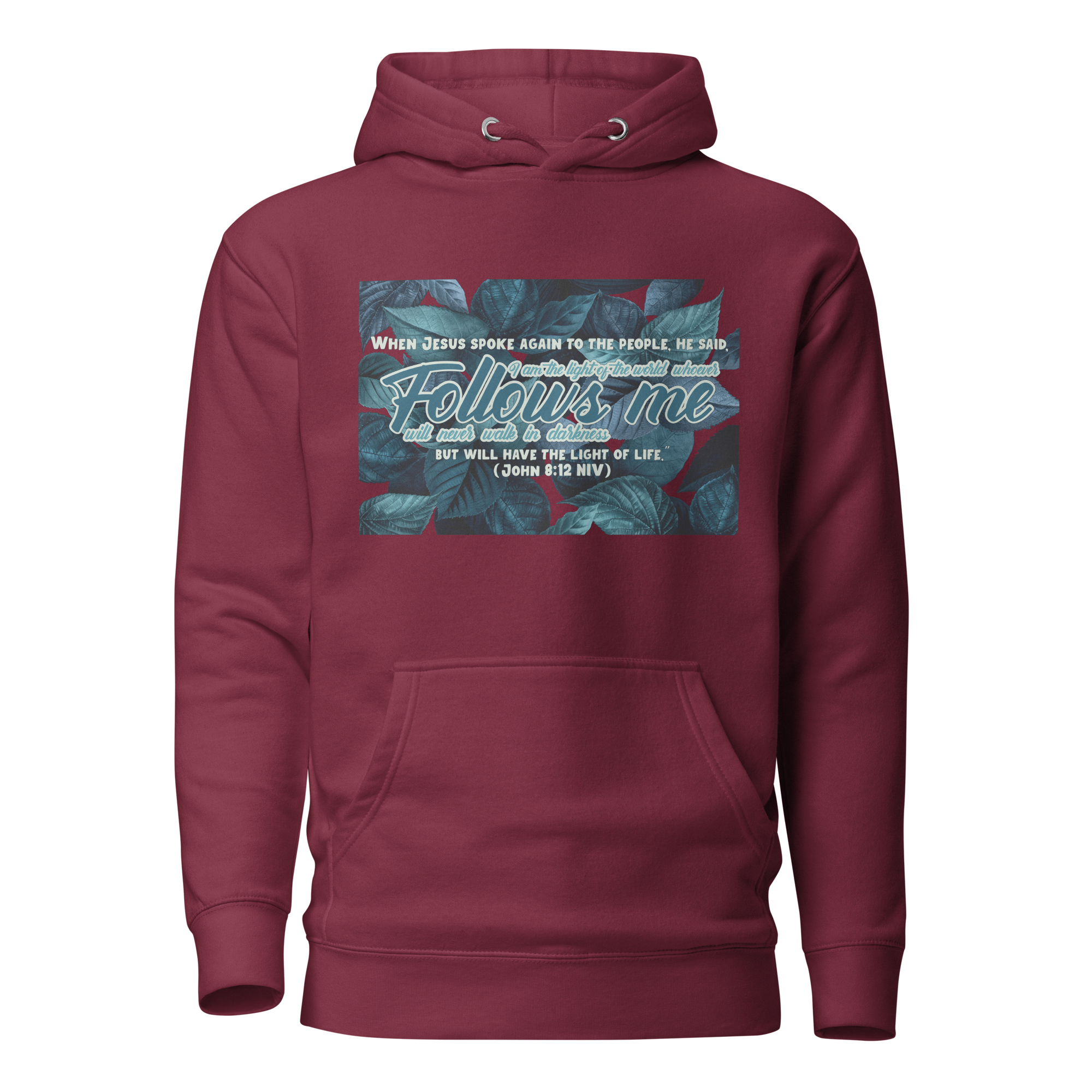 Light Of The World: John 8:12 Unisex Premium Hoodie