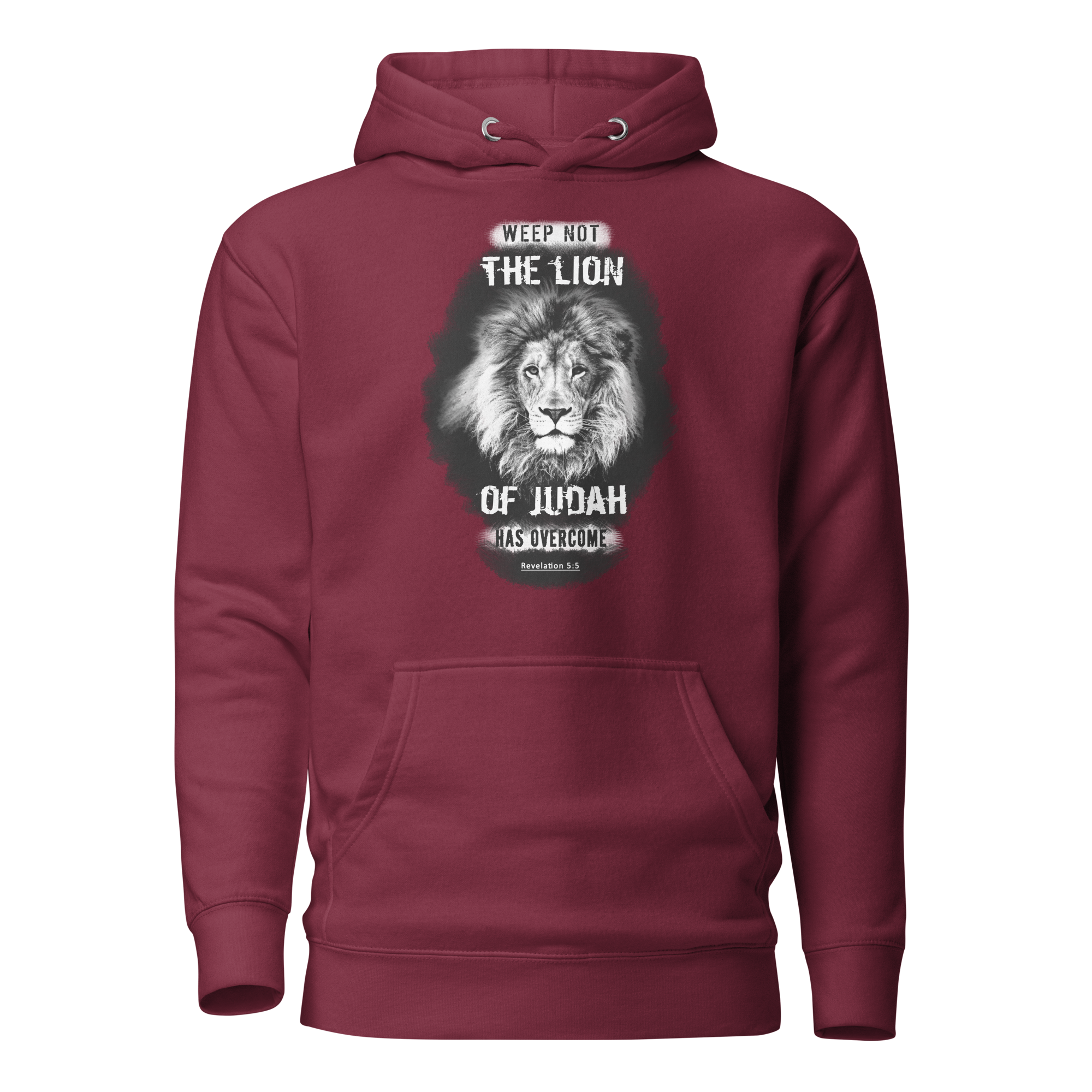 The Lion of Judah: Revelation 5:5 Unisex Premium Hoodie