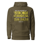 Be Strong & Courageous: Joshua 1:9 Unisex Premium Hoodie