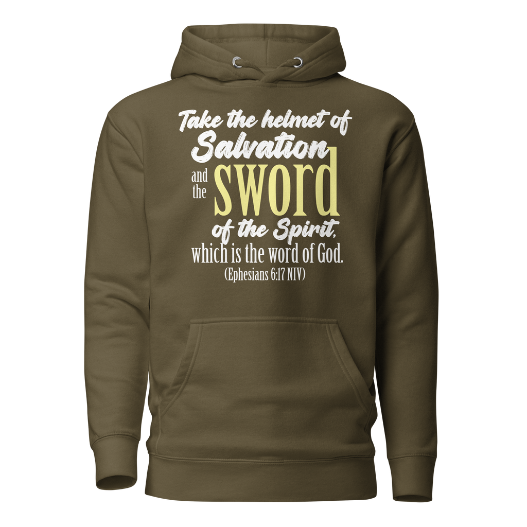 Sword & Salvation: Ephesians 6:17 Unisex Premium Hoodie
