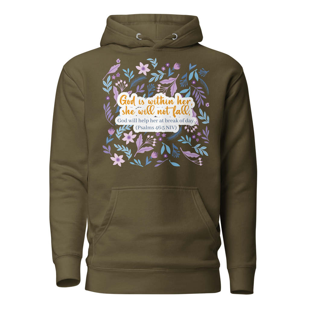 Unshakeable Faith: Psalms 46:5 Unisex Premium Hoodie