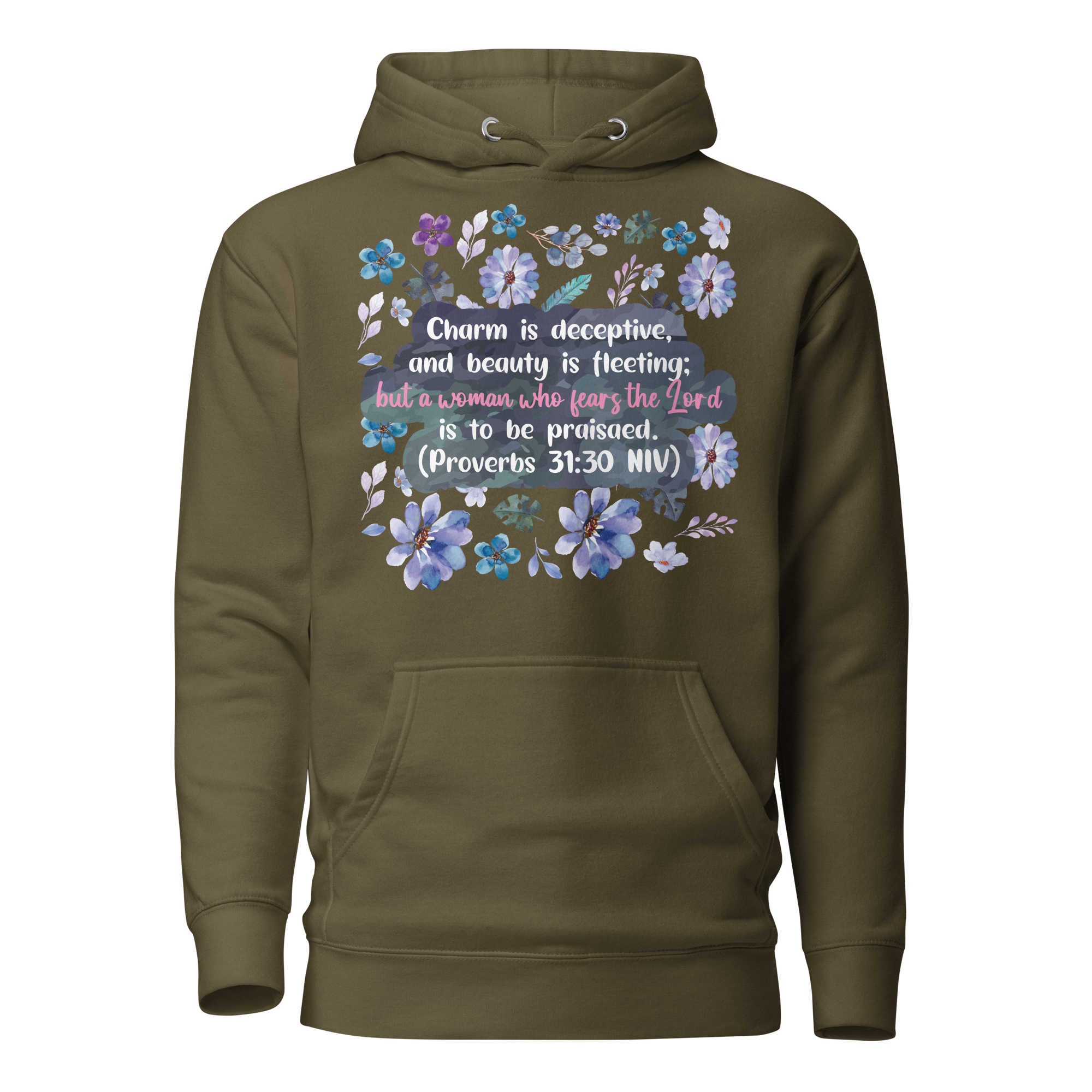 Fearless Woman: Proverbs 31:30 Unisex Premium Hoodie