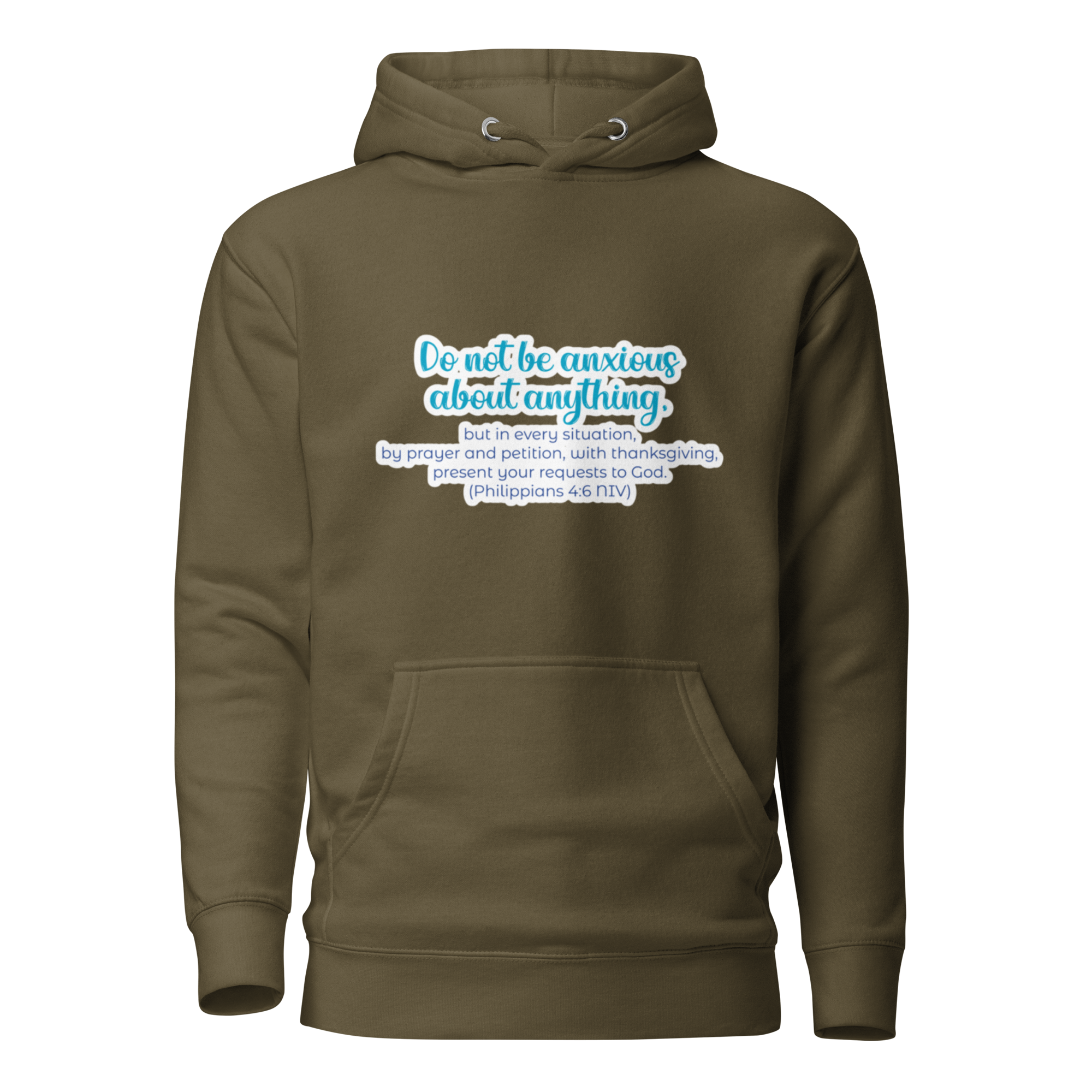 Prayer & Gratitude: Philippians 4:6 Unisex Premium Hoodie