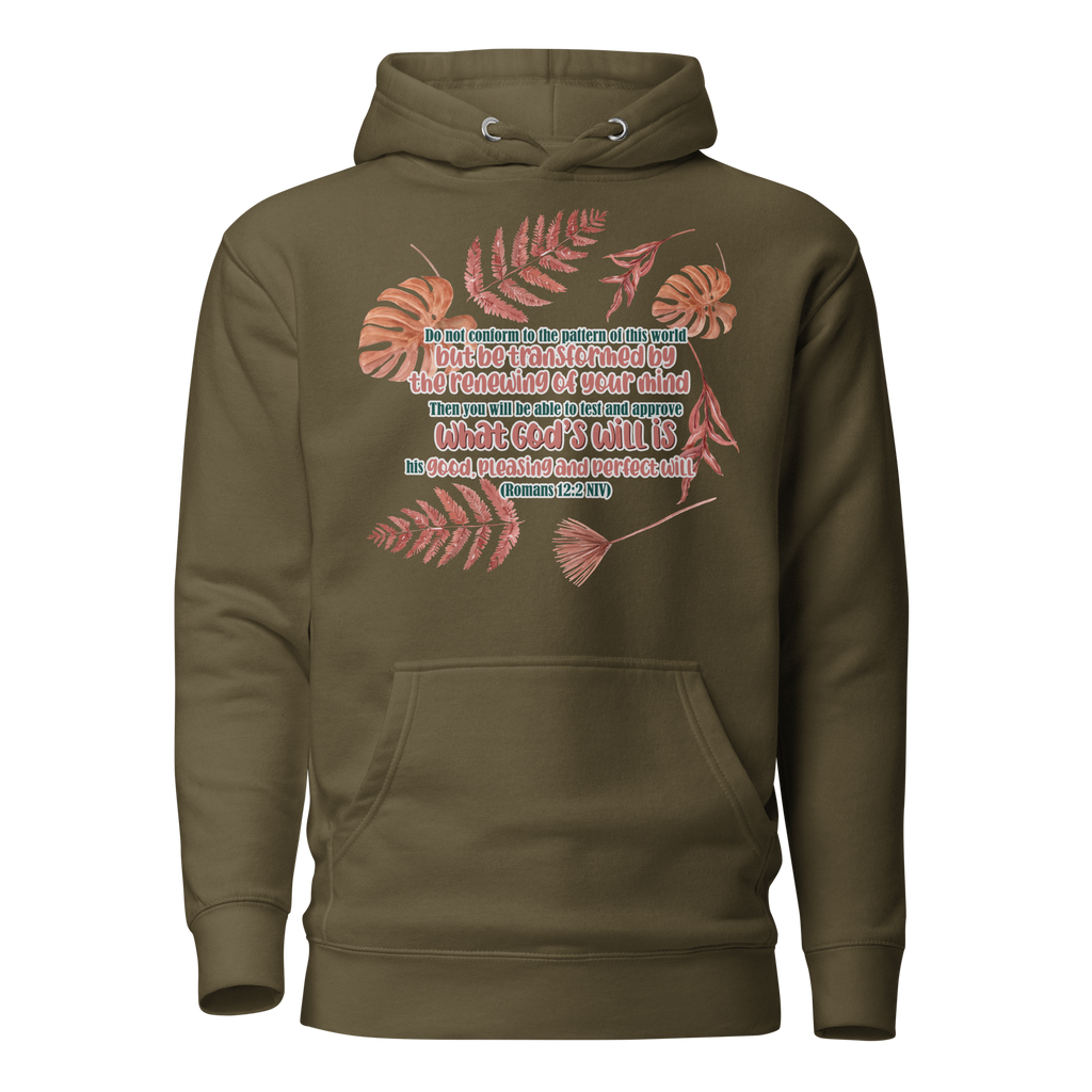 Renewed By The Spirit: Romans 12:2 Unisex Premium Hoodie