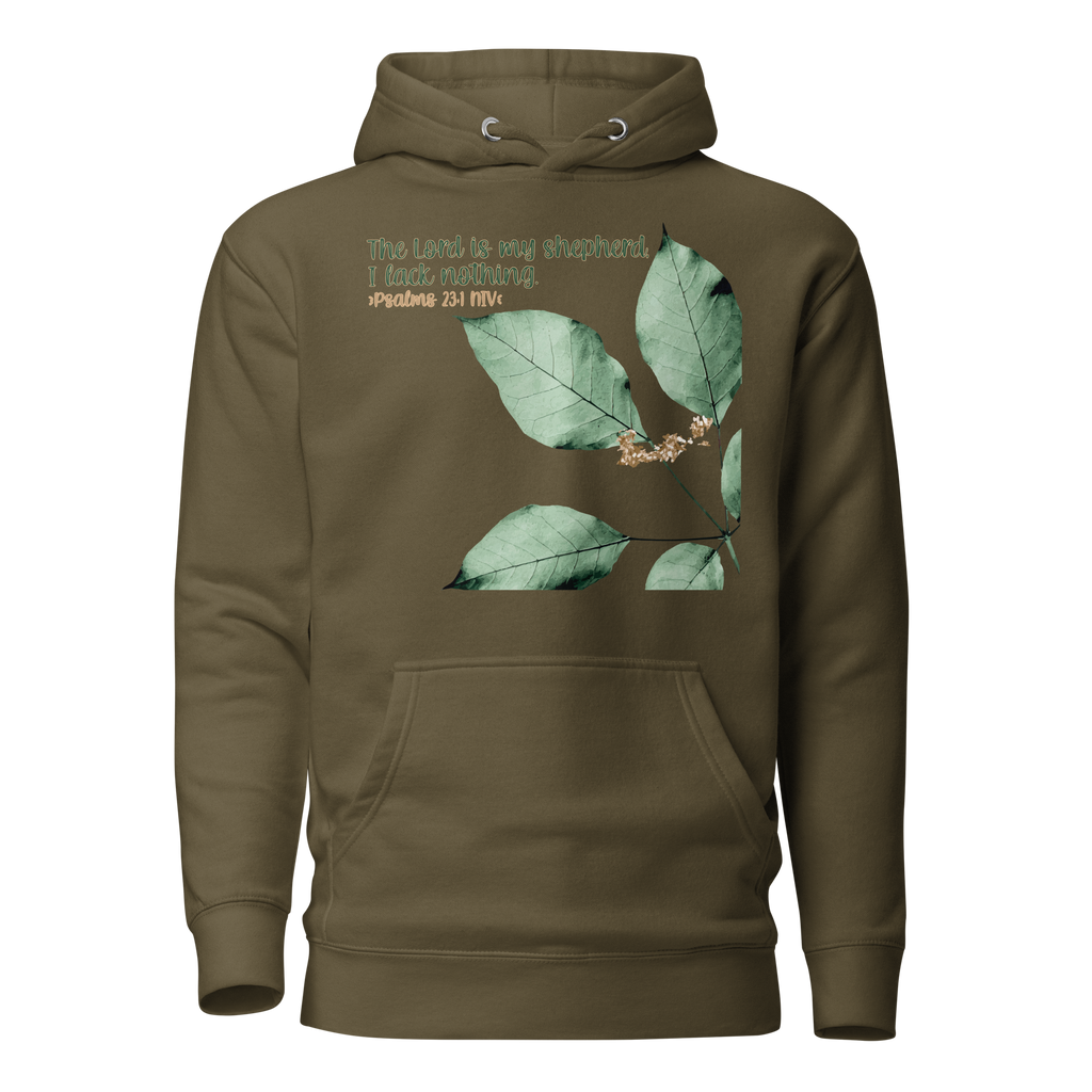The Lord Is My Shepherd: Psalm 23:1 Unisex Premium Hoodie