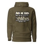 Childlike Faith: Matthew 18:3 Unisex Premium Hoodie