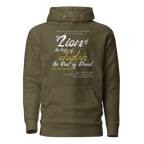 Lion of Judah & Root of David: Revelation 5:5 Unisex Premium Hoodie