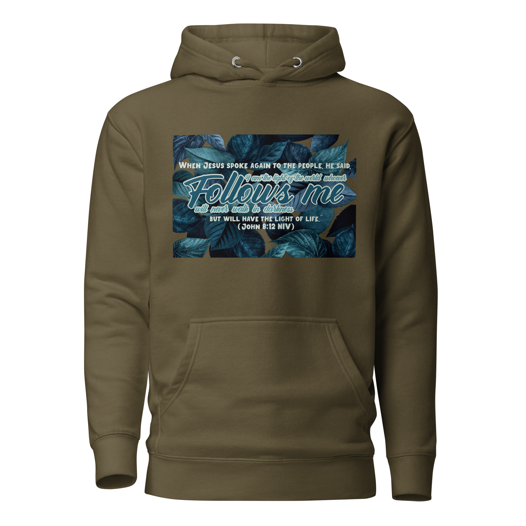 Light Of The World: John 8:12 Unisex Premium Hoodie