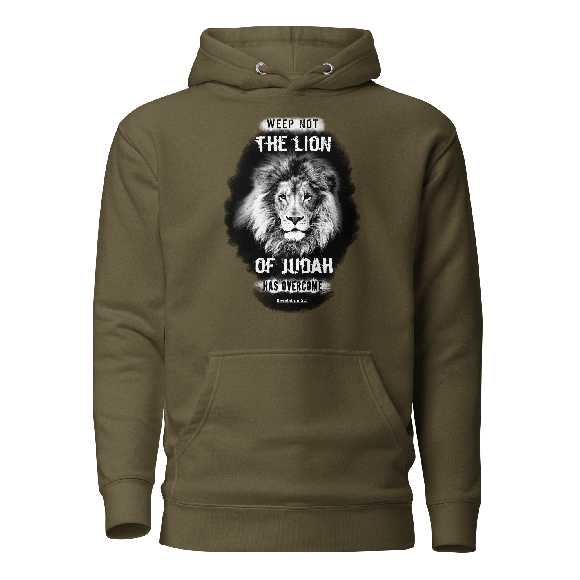 The Lion of Judah: Revelation 5:5 Unisex Premium Hoodie