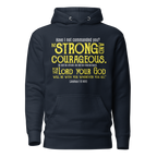 Be Strong & Courageous: Joshua 1:9 Unisex Premium Hoodie