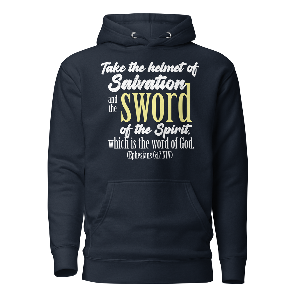 Sword & Salvation: Ephesians 6:17 Unisex Premium Hoodie